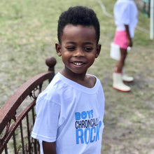 Load image into Gallery viewer, Kids Chronically Rock t-shirt with Muscle Logo 2-Girls Chronically Rock