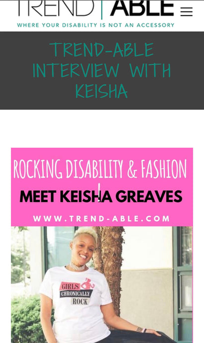 Trend-Able Interview By:Lainie with Keisha/Girls Chronically Rock