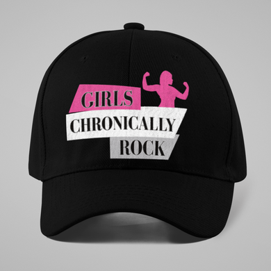 Rare Disease Collection Baseball Hats-Girls Chronically Rock